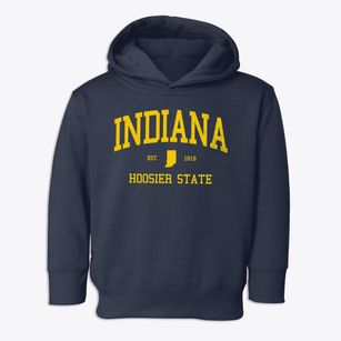  Indiana Slogan Toddler Hoodie