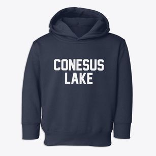 Conesus Lake New York Classic Block Toddler Hoodie