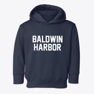 Baldwin Harbor New York Classic Block Toddler Hoodie