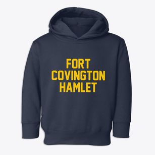 Fort Covington Hamlet New York Classic Block Toddler Hoodie