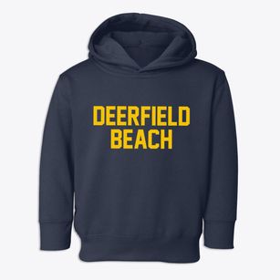 Deerfield Beach Florida Classic Block Toddler Hoodie