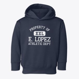 E. Lopez Texas Athletic Dept Toddler Hoodie