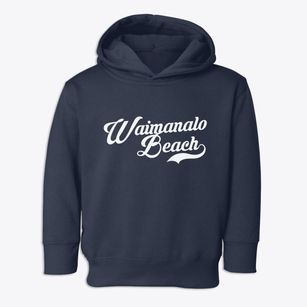 Waimanalo Beach Hawaii Vintage Team Toddler Hoodie