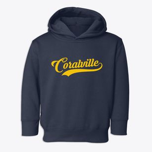 Coralville Iowa Vintage Team Toddler Hoodie