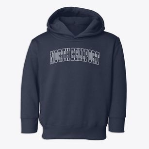 North Bellport New York Trendy Block Toddler Hoodie