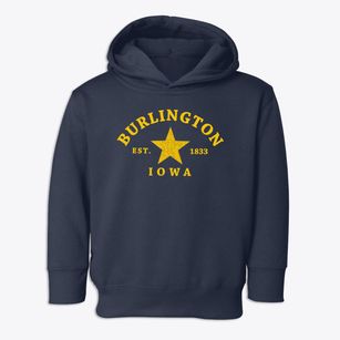 Burlington Iowa Star Toddler Hoodie