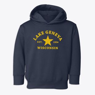 Lake Geneva Wisconsin Star Toddler Hoodie