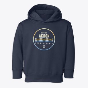 Akron Pennsylvania Color Fade Toddler Hoodie