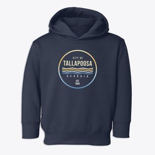 Tallapoosa Georgia Color Fade Toddler Hoodie