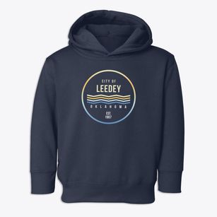 Leedey Oklahoma Color Fade Toddler Hoodie