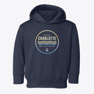 Charlotte Michigan Color Fade Toddler Hoodie