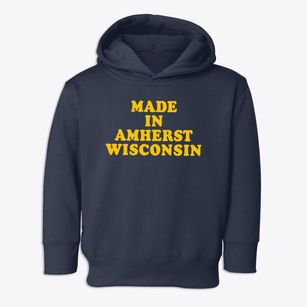 Amherst Wisconsin Classic 70s Toddler Hoodie