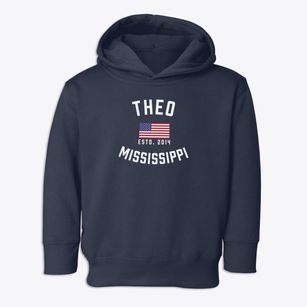 Theo Mississippi Patriot Toddler Hoodie
