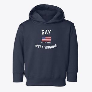 Gay West Virginia Patriot Toddler Hoodie