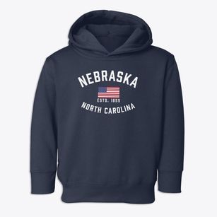 Nebraska North Carolina Patriot Toddler Hoodie