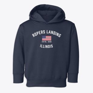Ropers Landing Illinois Patriot Toddler Hoodie