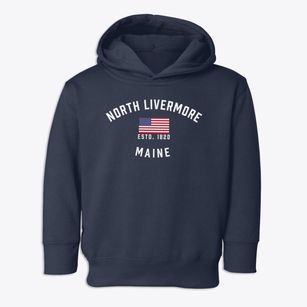 North Livermore Maine Patriot Toddler Hoodie