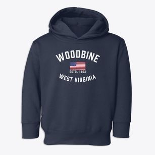 Woodbine West Virginia Patriot Toddler Hoodie