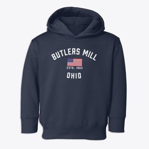 Butlers Mill Ohio Patriot Toddler Hoodie