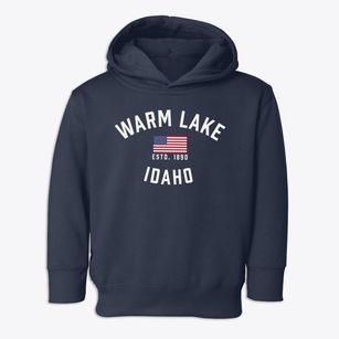 Warm Lake Idaho Patriot Toddler Hoodie