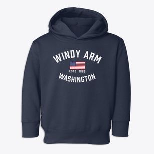 Windy Arm Washington Patriot Toddler Hoodie