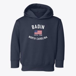 Badin North Carolina Patriot Toddler Hoodie