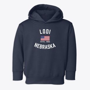 Lodi Nebraska Patriot Toddler Hoodie
