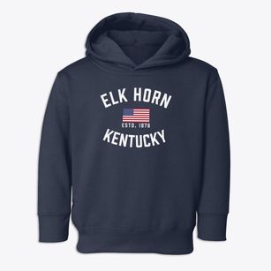 Elk Horn Kentucky Patriot Toddler Hoodie
