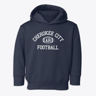 Cherokee City Arkansas Football Toddler Hoodie