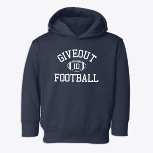 Giveout Idaho Football Toddler Hoodie