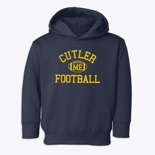 Cutler Maine Football Toddler Hoodie
