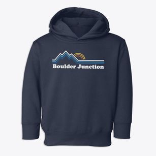 Boulder Junction Wisconsin Mountain View Toddler Hoodie