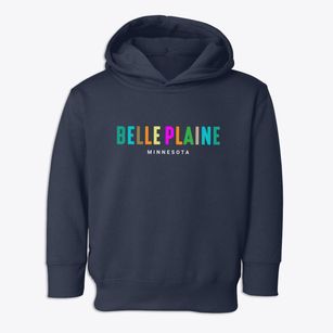 Belle Plaine Minnesota Color Pop Toddler Hoodie