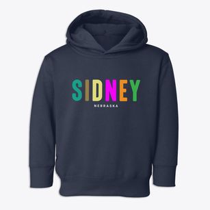 Sidney Nebraska Color Pop Toddler Hoodie