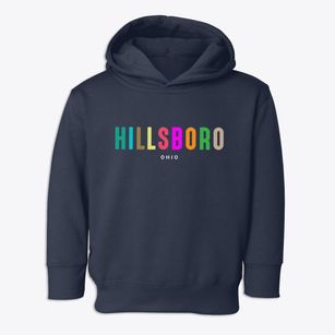 Hillsboro Ohio Color Pop Toddler Hoodie