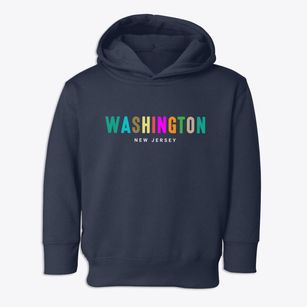 Washington New Jersey Color Pop Toddler Hoodie