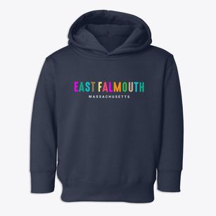 East Falmouth Massachusetts Color Pop Toddler Hoodie