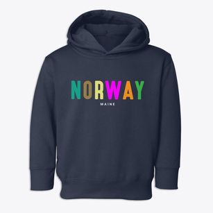 Norway Maine Color Pop Toddler Hoodie