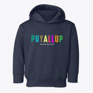 Puyallup Washington Color Pop Toddler Hoodie