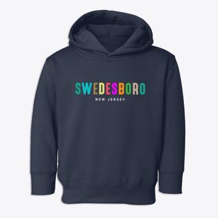 Swedesboro New Jersey Color Pop Toddler Hoodie
