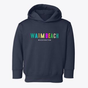 Warm Beach Washington Color Pop Toddler Hoodie