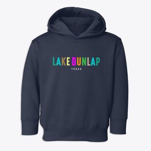 Lake Dunlap Texas Color Pop Toddler Hoodie