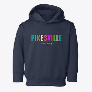Pikesville Maryland Color Pop Toddler Hoodie