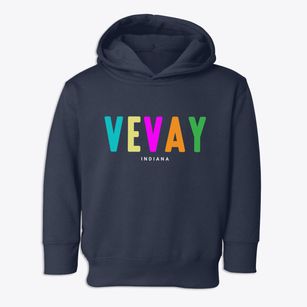 Vevay Indiana Color Pop Toddler Hoodie
