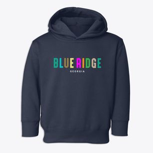 Blue Ridge Georgia Color Pop Toddler Hoodie