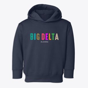 Big Delta Alaska Color Pop Toddler Hoodie
