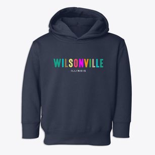 Wilsonville Illinois Color Pop Toddler Hoodie