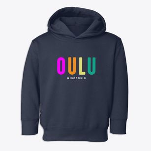 Oulu Wisconsin Color Pop Toddler Hoodie