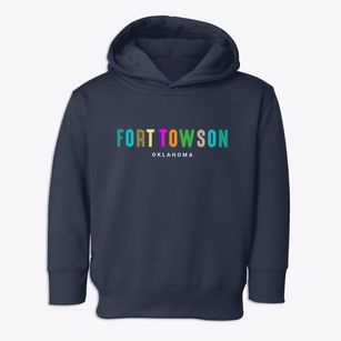 Fort Towson Oklahoma Color Pop Toddler Hoodie