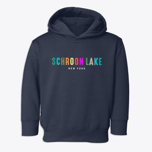 Schroon Lake New York Color Pop Toddler Hoodie